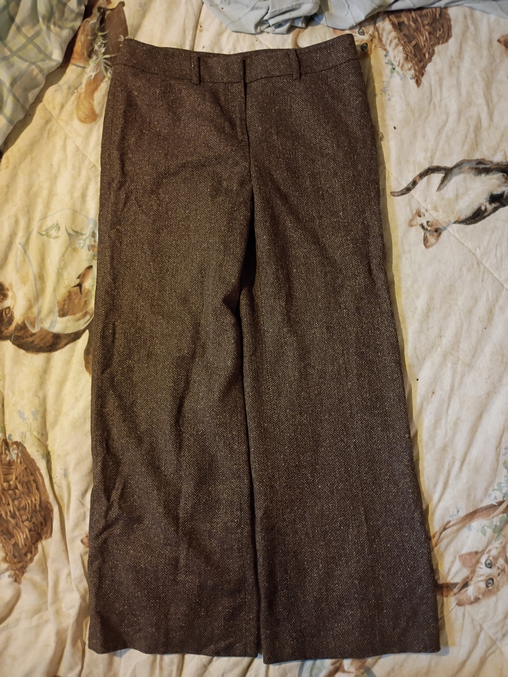 Jones New York Wide Leg Stretch Pants in Brown Size 6P